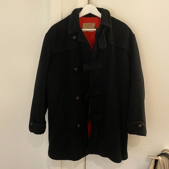 Vintage McGregor Wool Duffle Coat Pea Coat size Medium Preowned - Picture 1 of 14